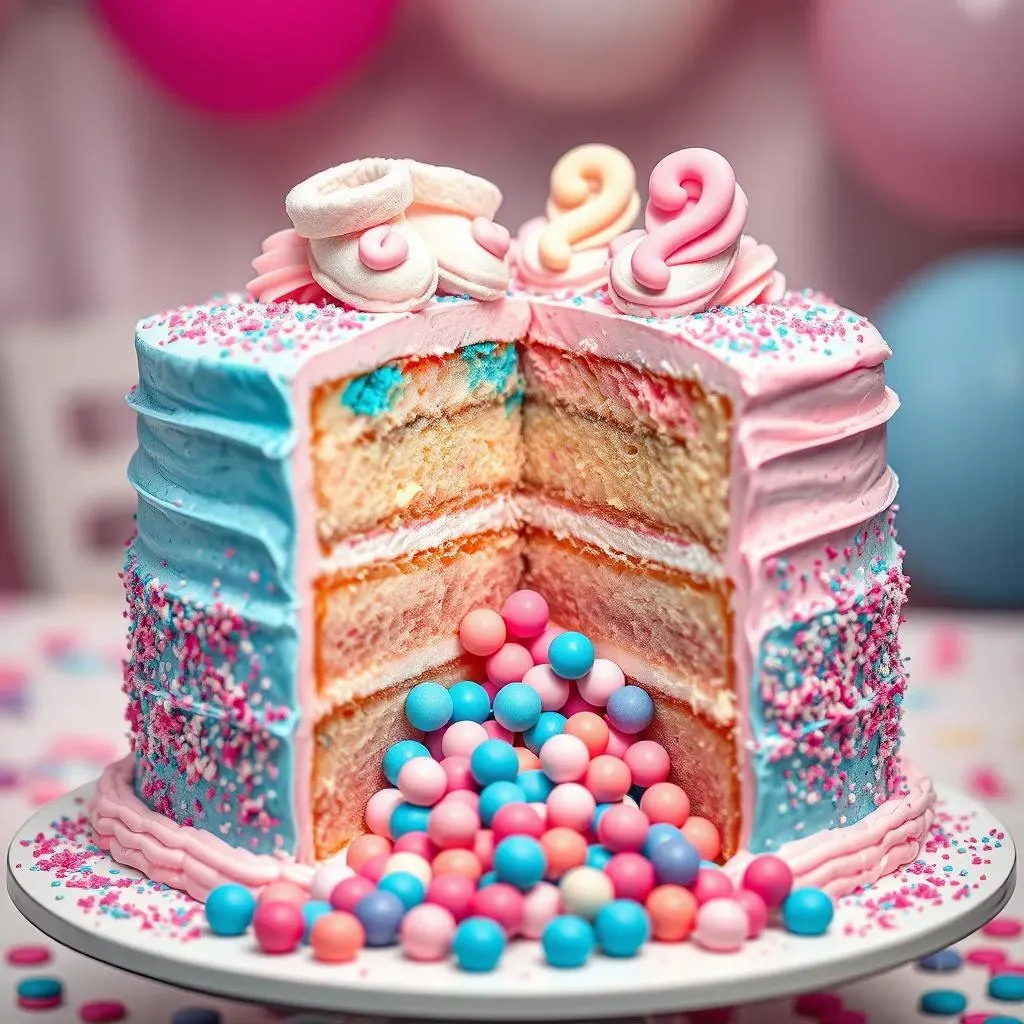 45 Amazing Baby Gender Reveal Cake Ideas You'll Crave
