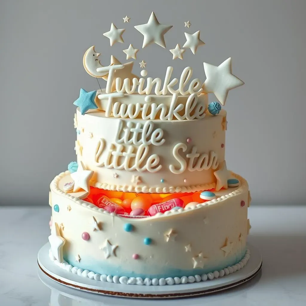 BakeryWorthy Twinkle Twinkle Little Star Gender Reveal Cake Ideas