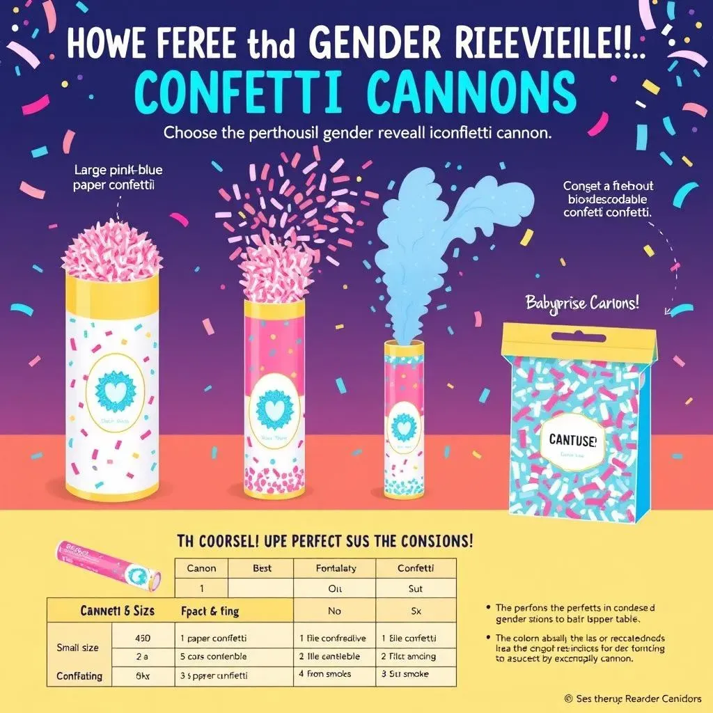 Choosing the Perfect Gender Reveal Confetti Cannons for Your Party