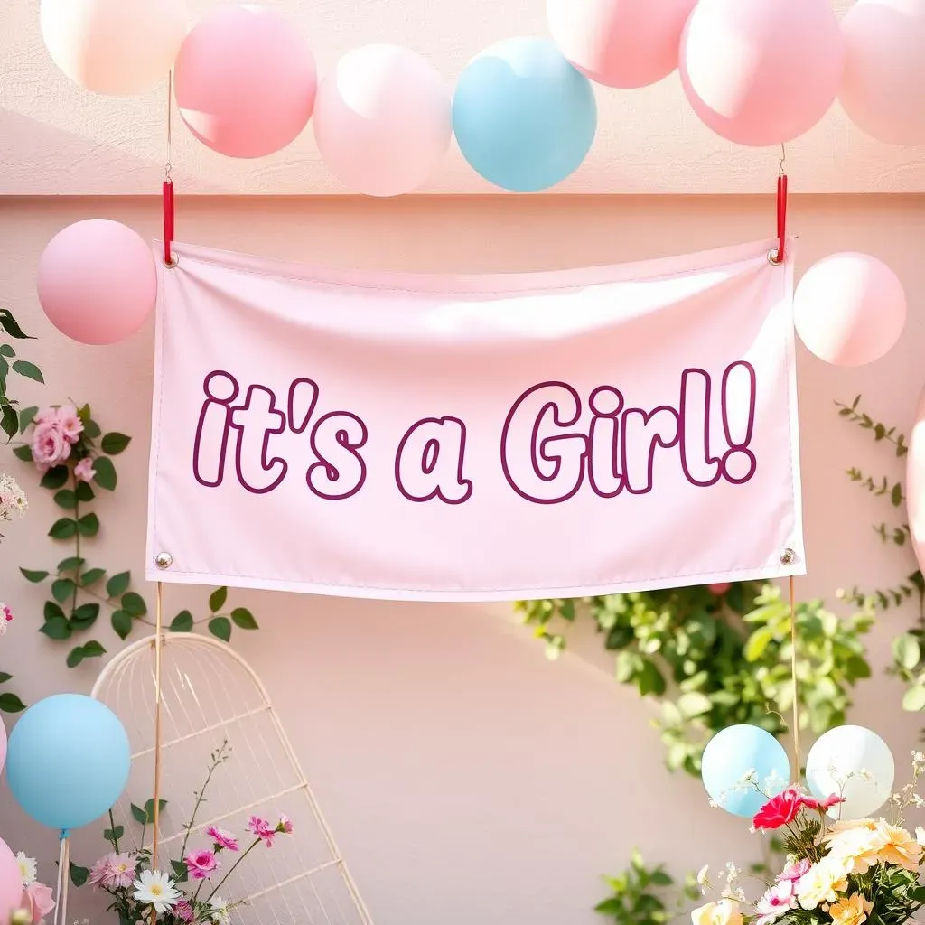 Classic Gender Reveal Banner Ideas: Pink or Blue?