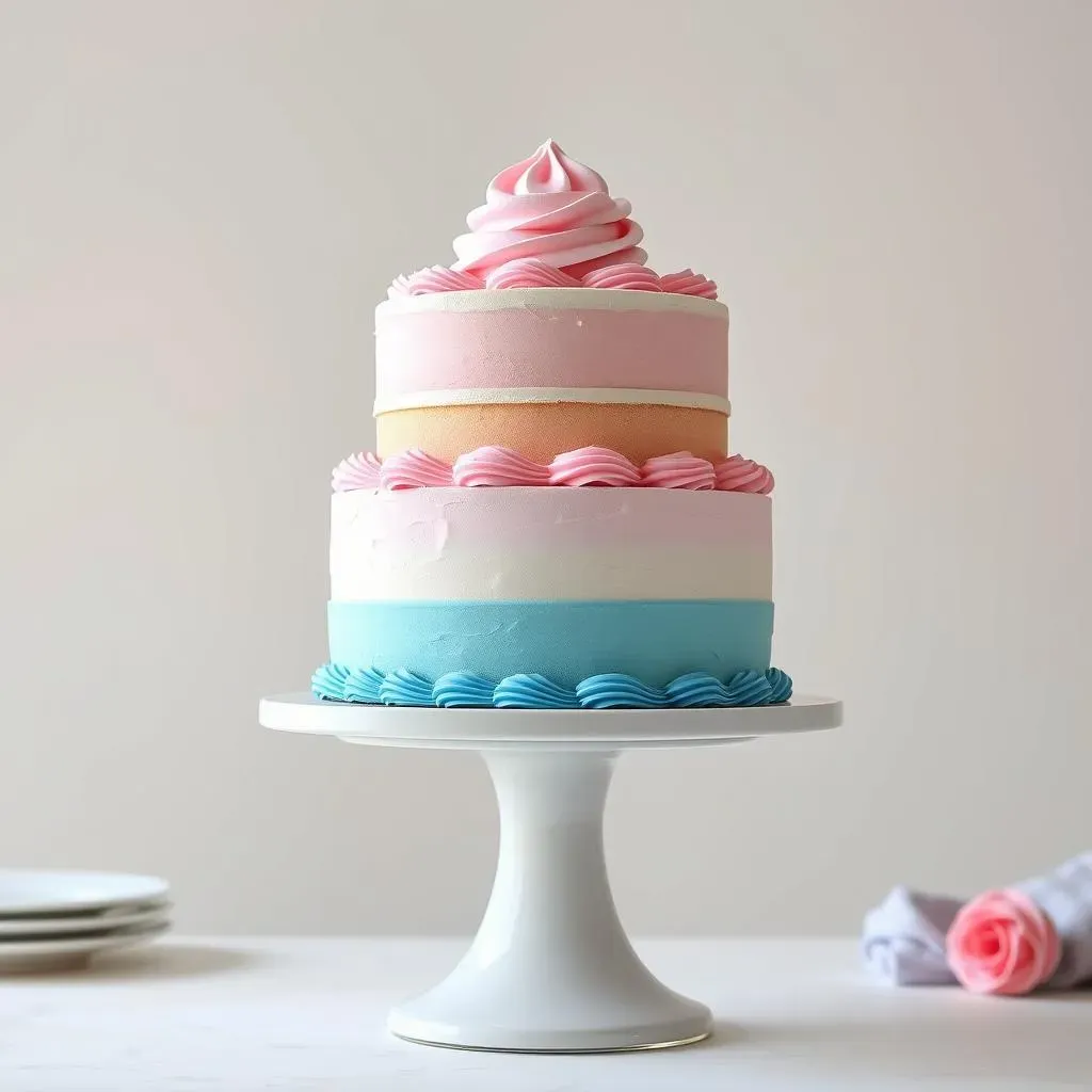 Classic Gender Reveal Cake Flavors: Pink & Blue Perfection