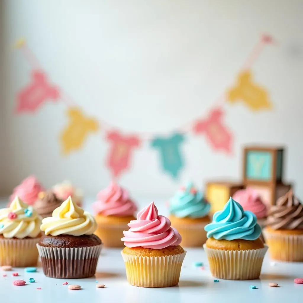 Classic Gender Reveal Cupcake Ideas