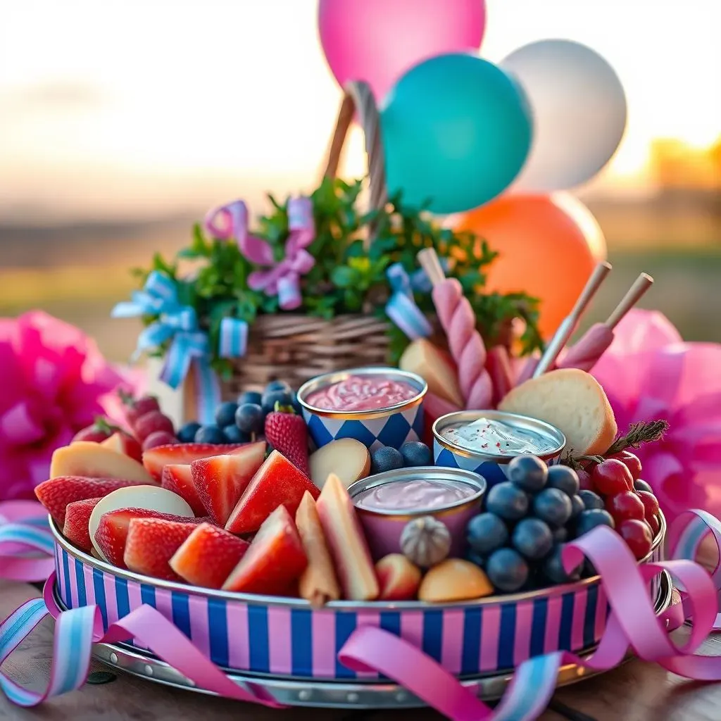 Creative Gender Reveal Picnic Food Presentation Ideas