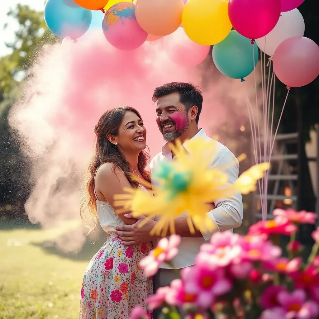 Creative Outdoor Gender Reveal Photography Ideas