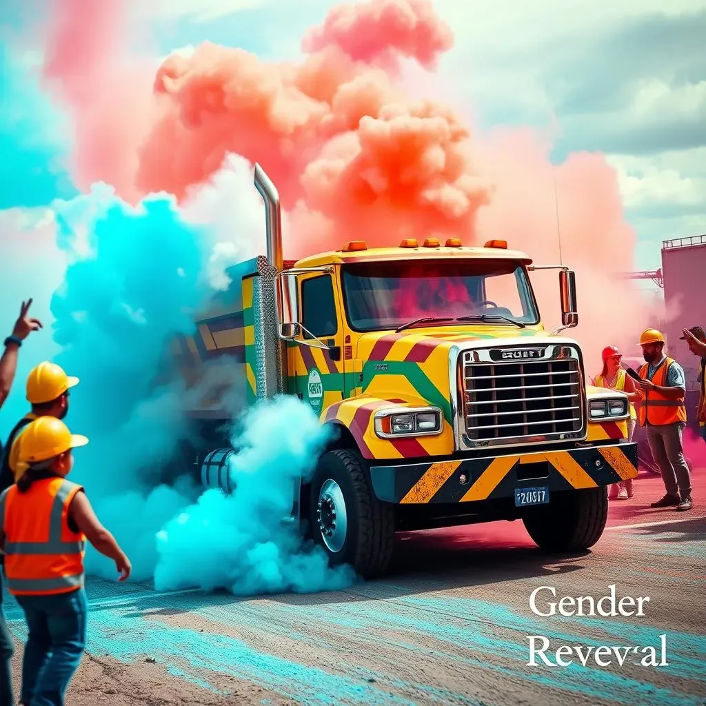 Creative Truck Themed Gender Reveal Ideas