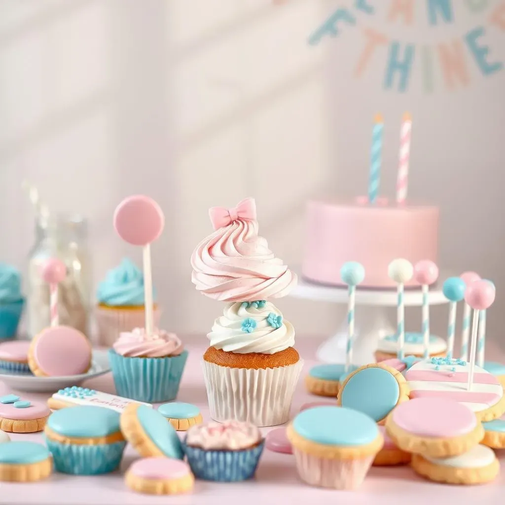 Creative Twin Gender Reveal Party Ideas: Cakes and Sweet Treats