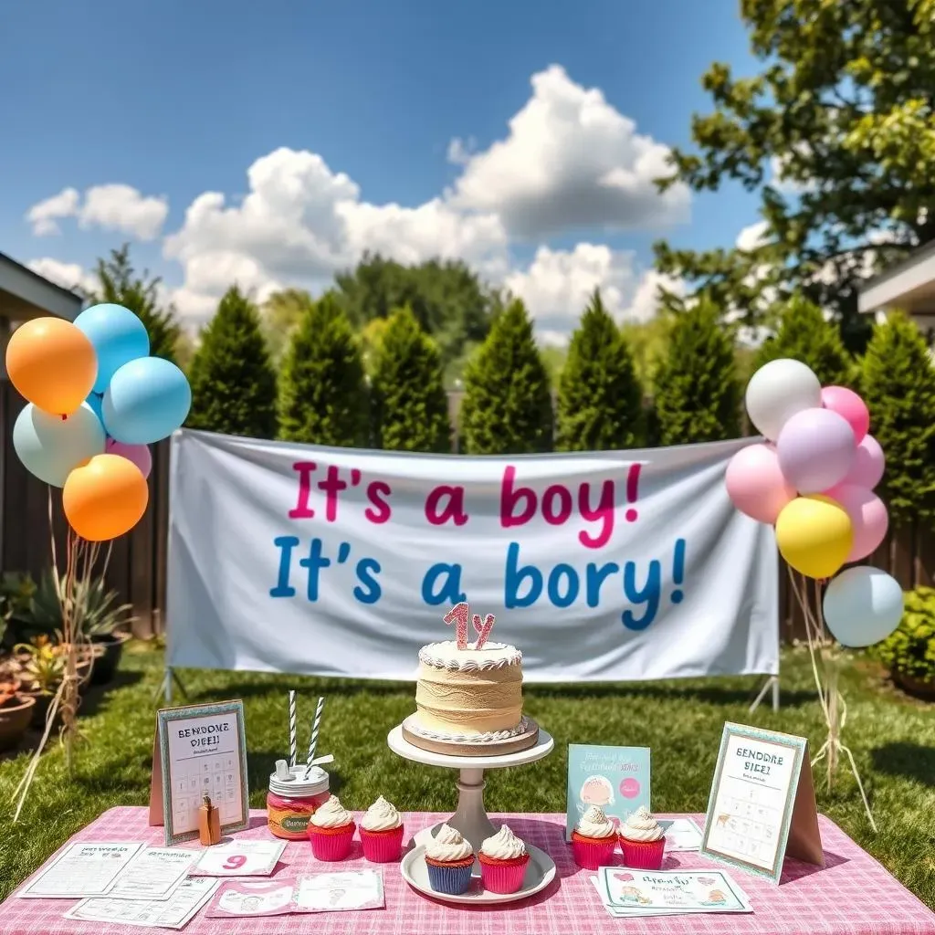 Cute Gender Reveal Ideas for a Backyard Party:  Games and Activities