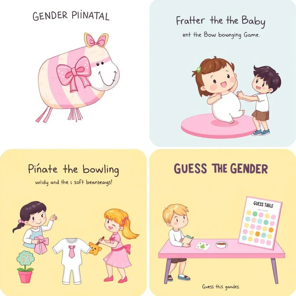 Cute Gender Reveal Piñata Games and Activities