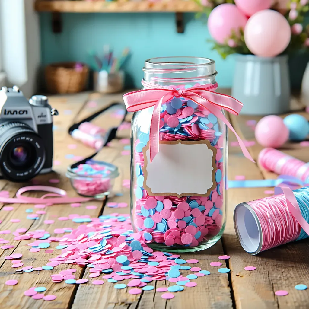 DIY Confetti Gender Reveal Crafts