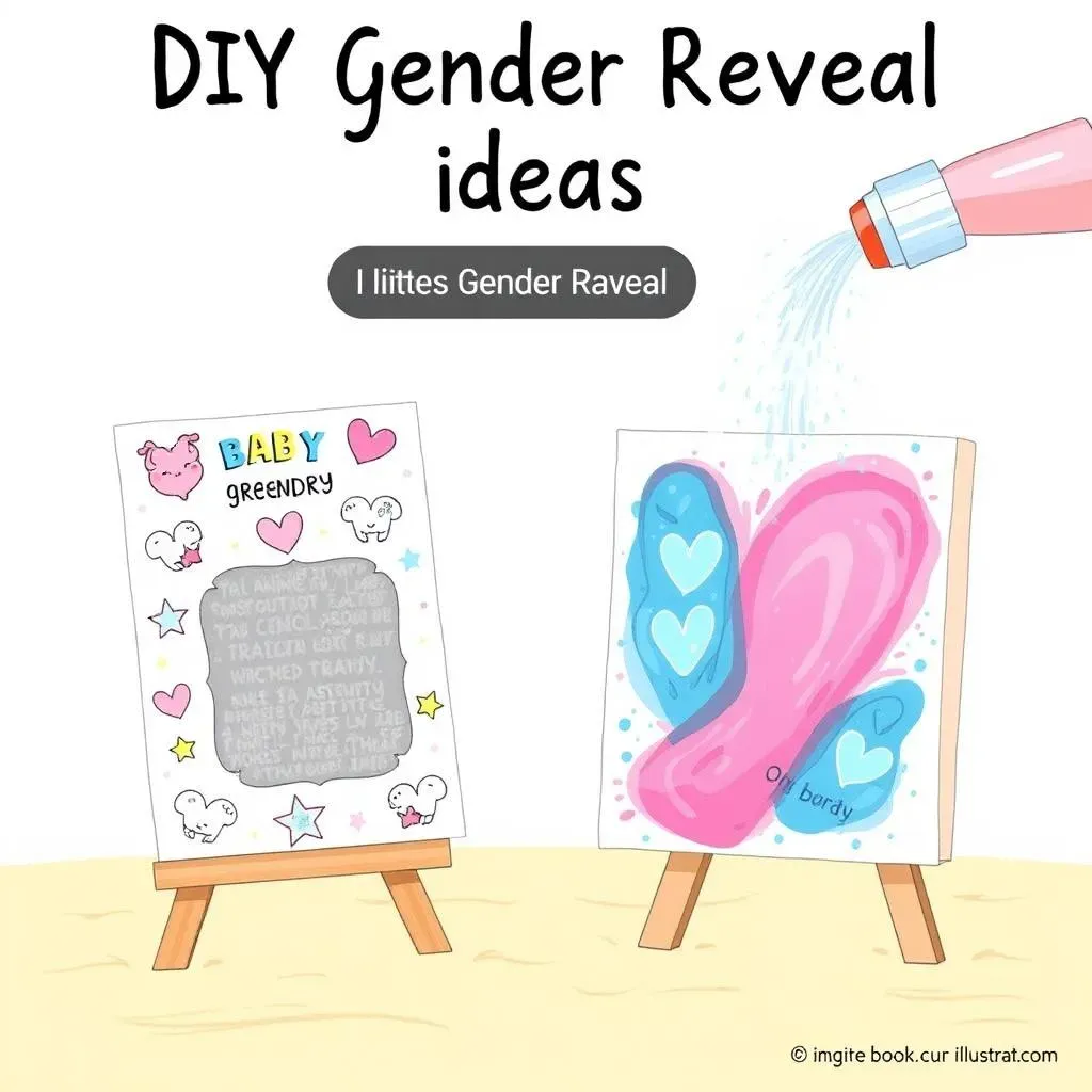 DIY & Personalized Unique Indoor Gender Reveal Ideas