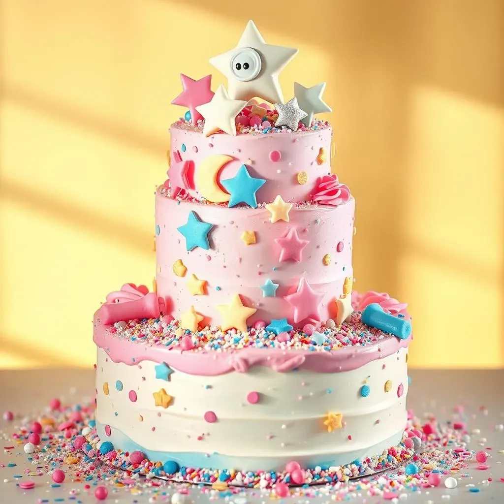DIY Twinkle Twinkle Little Star Gender Reveal Cake: Baking at Home