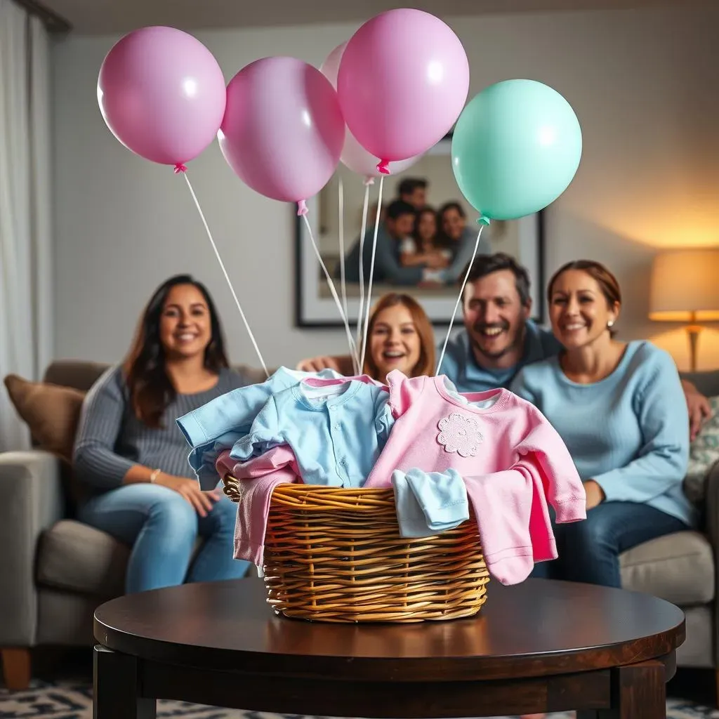 Easy Gender Reveal Ideas with Photos:  Using Everyday Items