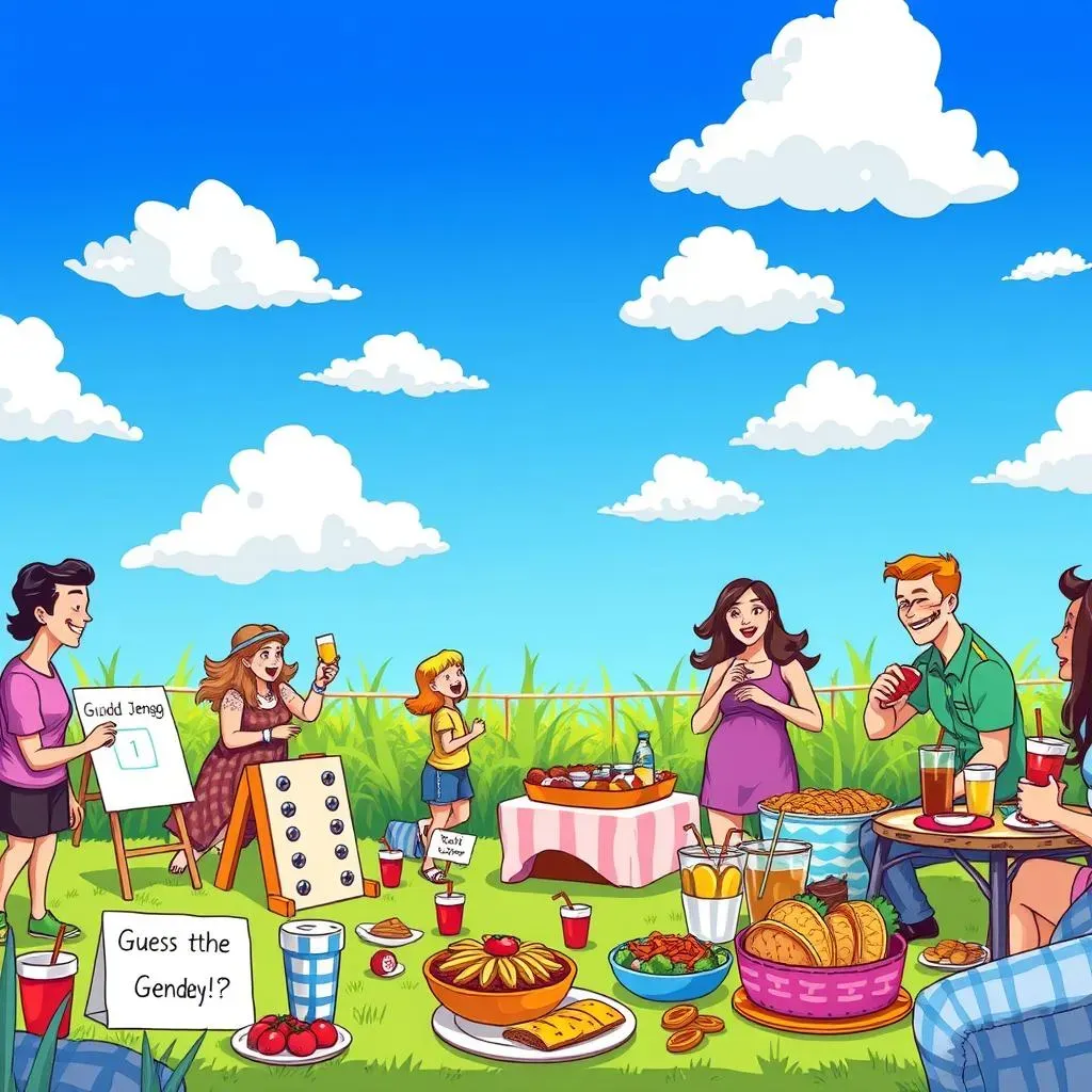 Fun Activities & Food for an Outdoor Gender Reveal Party