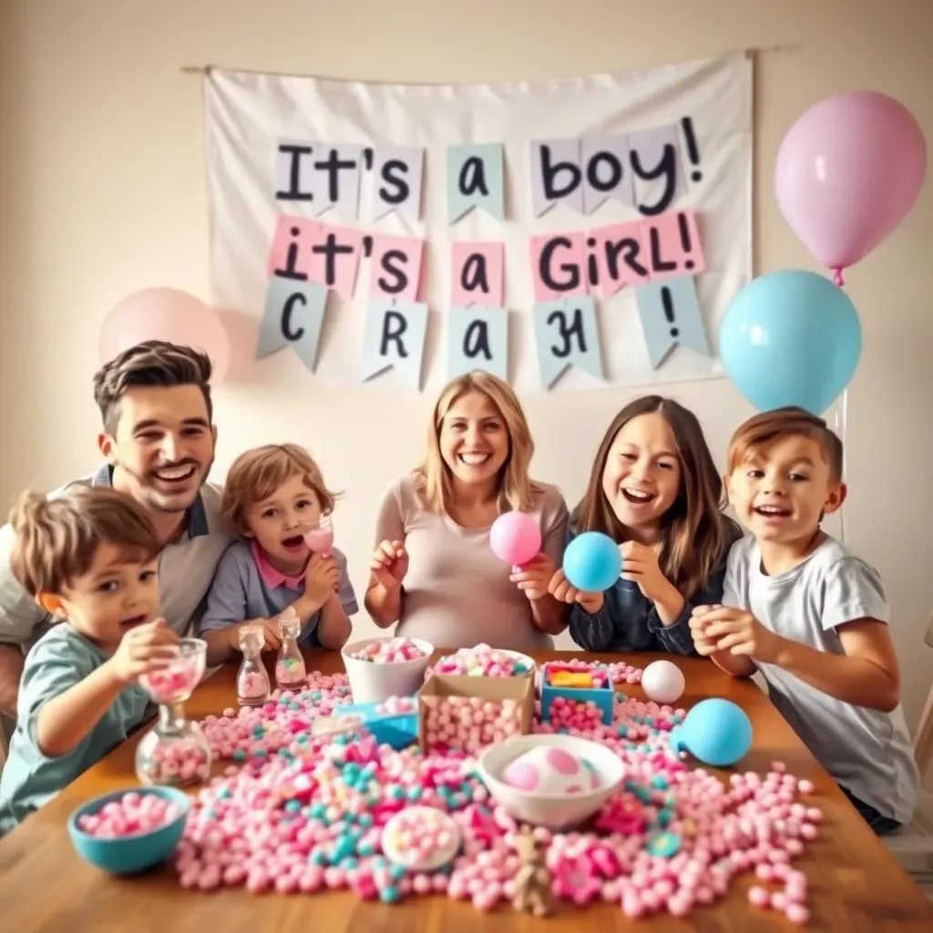 Involving Siblings in Simple Gender Reveals:  Games & Activities