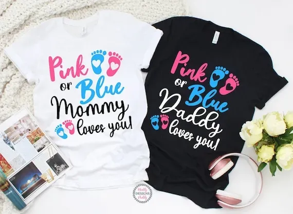 Making It Personal: DIY Gender Reveal Party Shirt Ideas