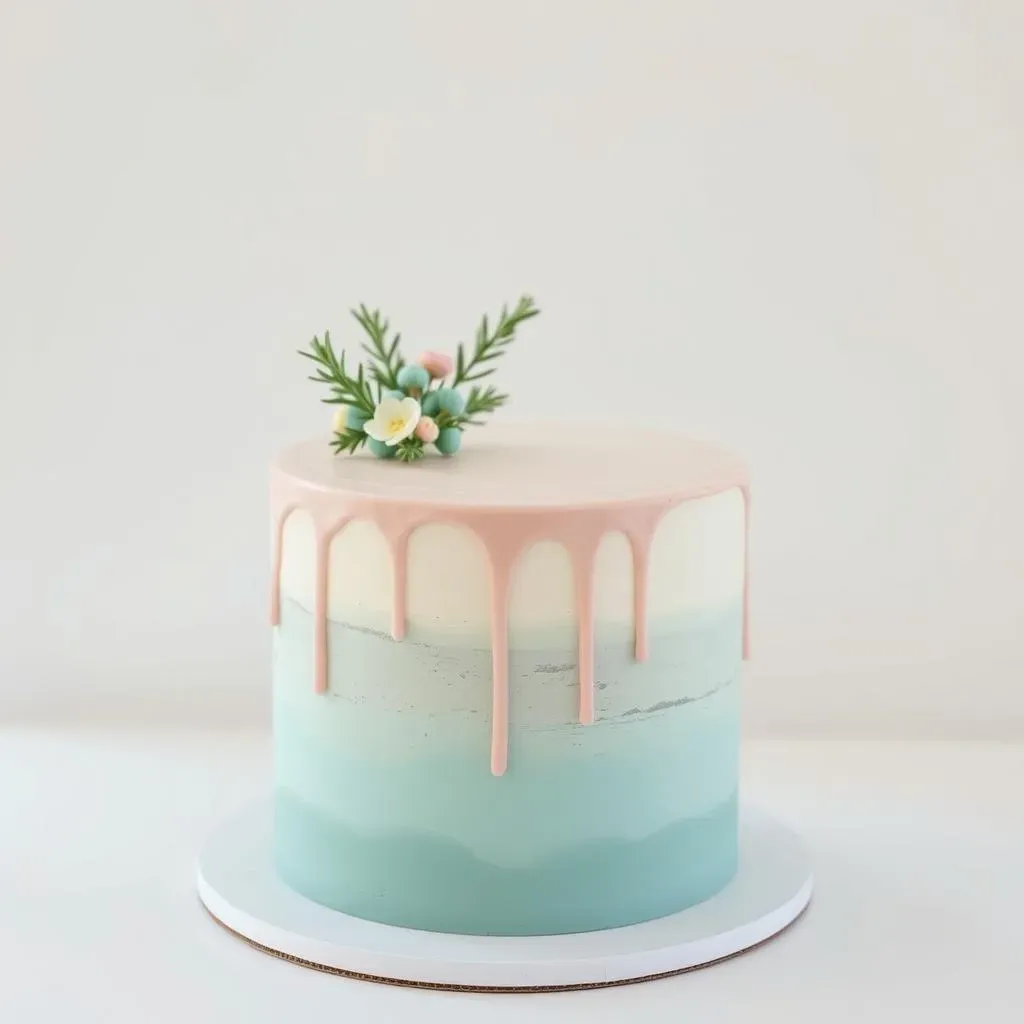 Modern Gender Reveal Cake Designs: Minimalist & Chic