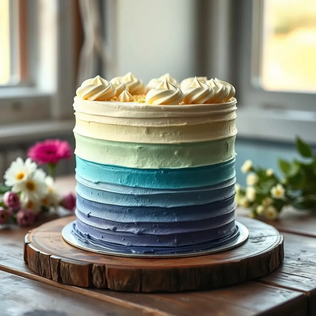 Ombre Effect: Elevate Your Homemade Gender Reveal Cake