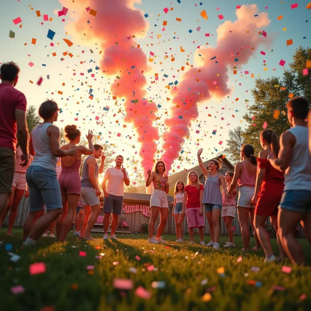 Outdoor Gender Reveal Ideas: Smoke Bombs, Confetti, and More