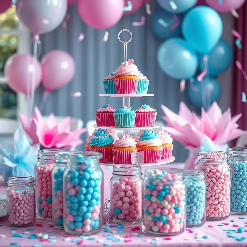 Pink or Blue? Themed Simple Gender Reveal Food Presentation