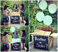 Simple gender reveal ideas for siblings: Fun & Easy