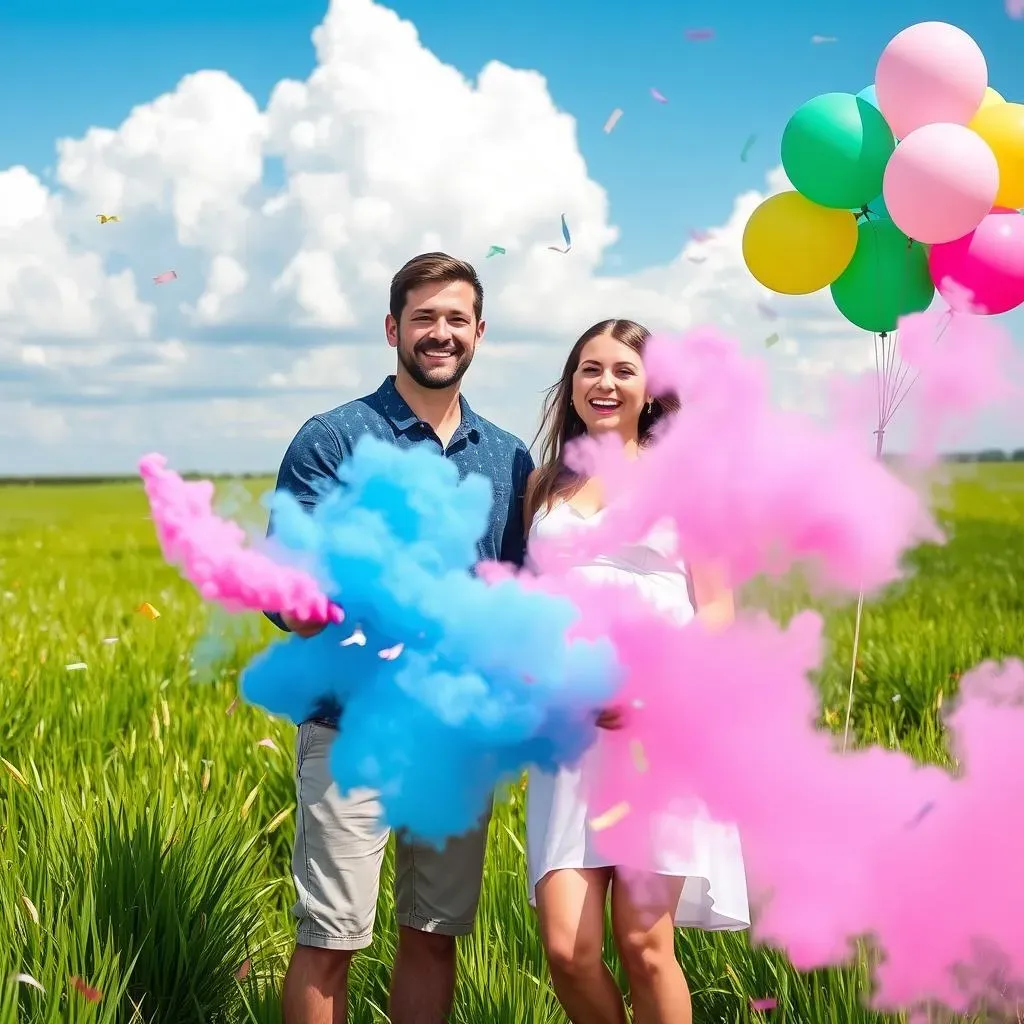 Amazing Simple Gender Reveal Ideas with Smoke Cannons