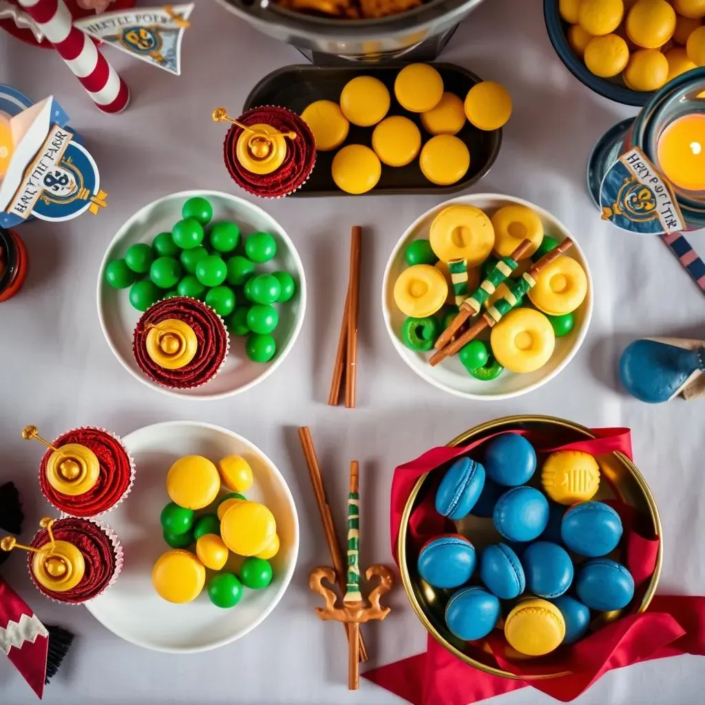 Sorting Ceremony Snacks: HouseThemed Harry Potter Gender Reveal Food Ideas
