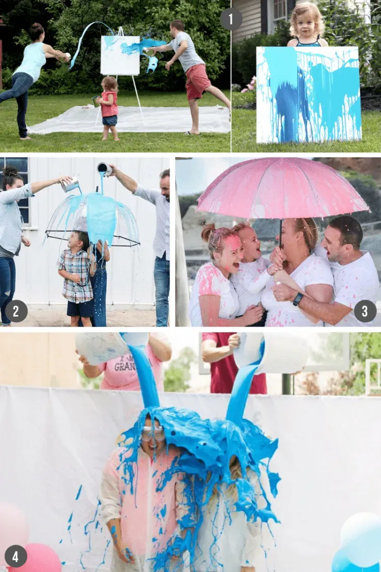Absolutely stunning unique gender reveal ideas with art